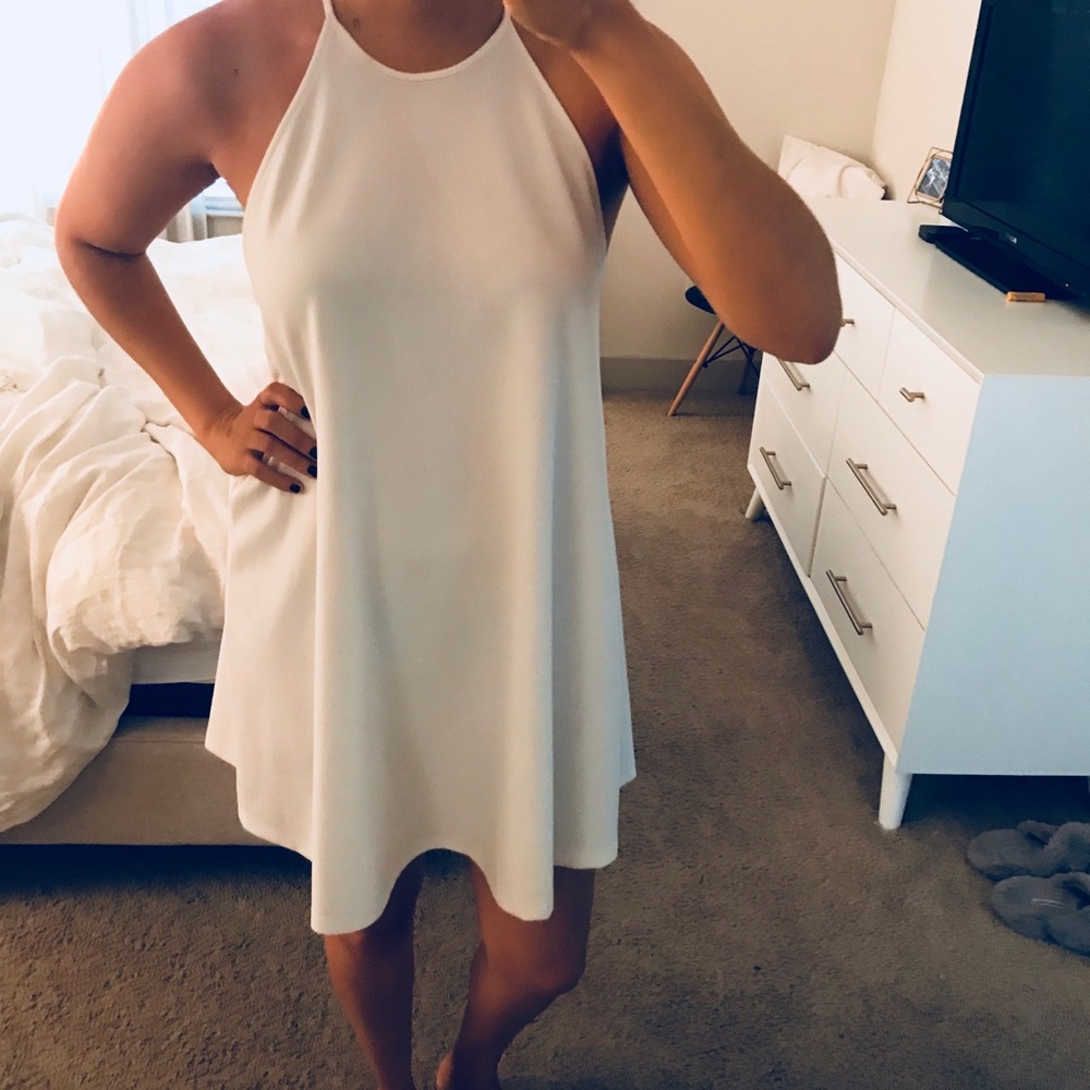 Zara Trapeze Dress - White